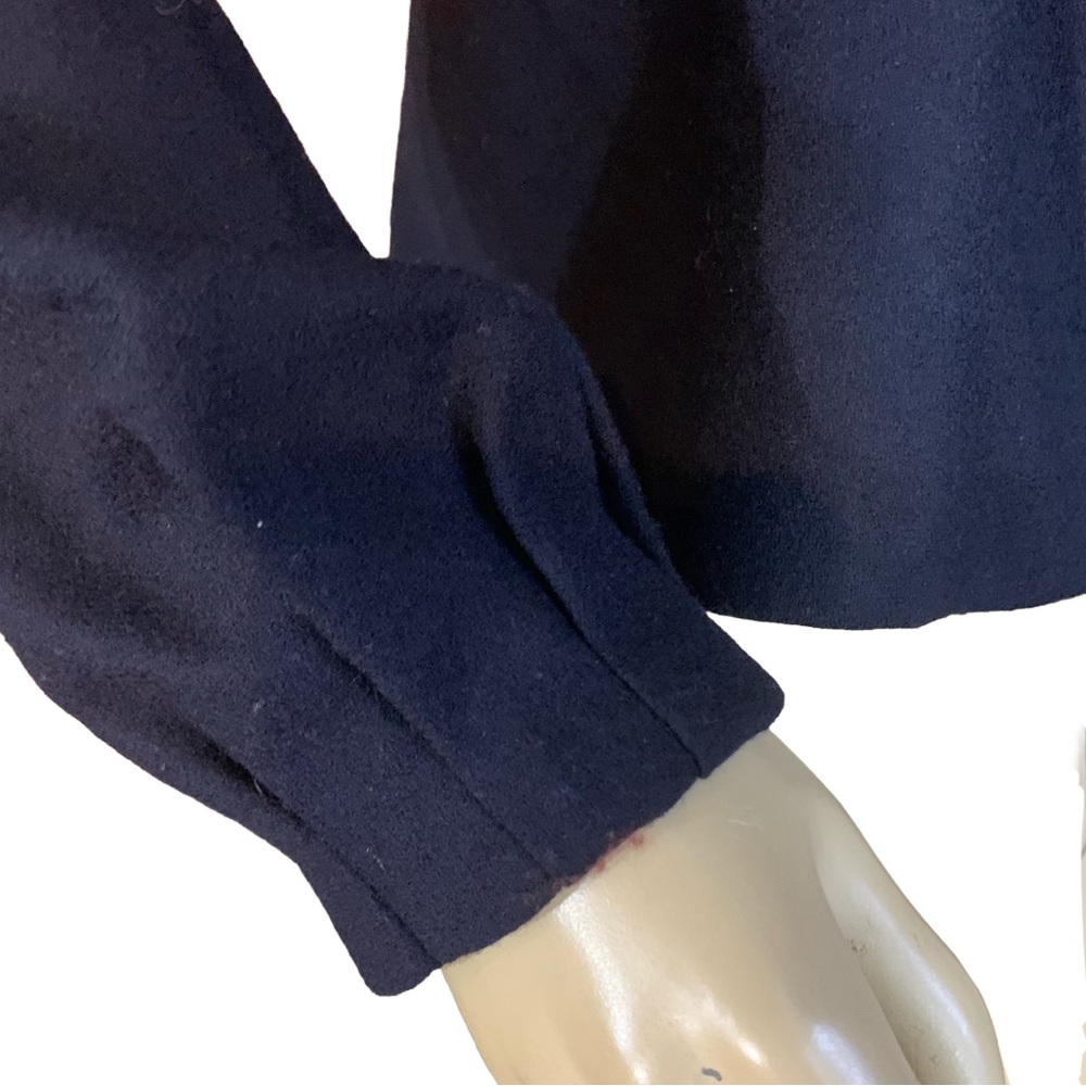 LIQUID NAVY BLUE WOOL BELTED BLAZER (2) - Picture 8 of 13